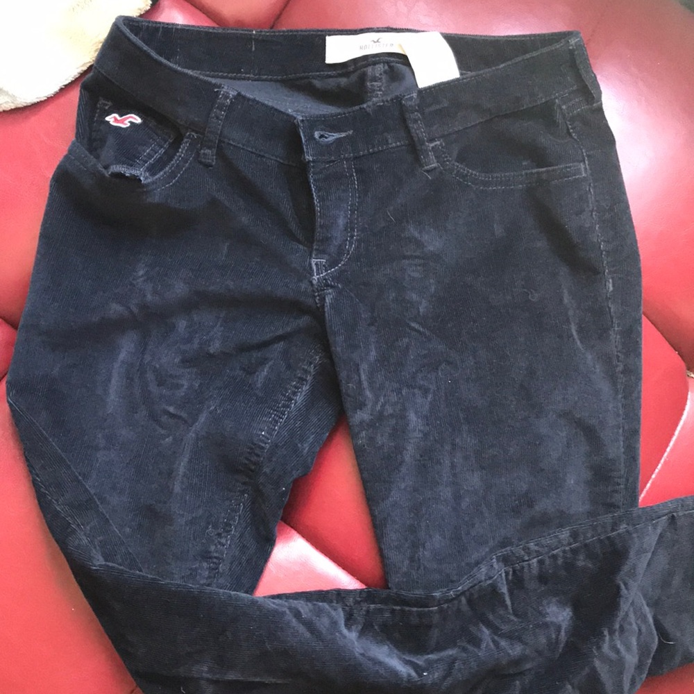 Navy corduroy hollister pants